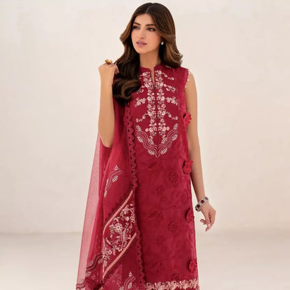 Opium Luxury Embroidered Lawn Suit – Unstitched 3 Piece