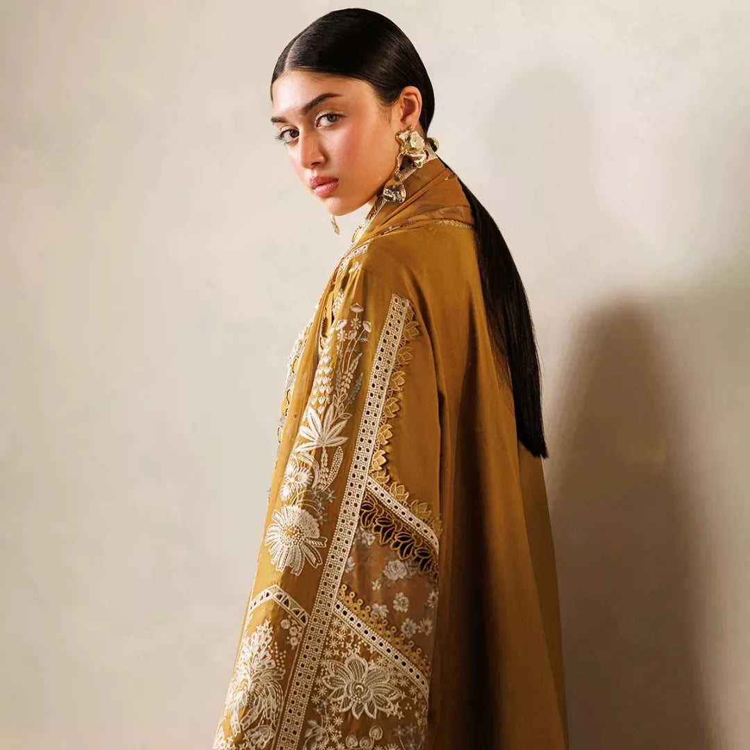 Luxury Embroidered Lawn Suit – 3 Piece (Stitched / Unstitched)