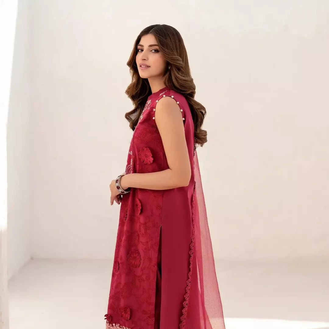 Opium Luxury Embroidered Lawn Suit – Unstitched 3 Piece