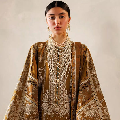 Luxury Embroidered Lawn Suit – 3 Piece (Stitched / Unstitched)