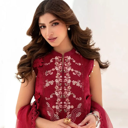 Opium Luxury Embroidered Lawn Suit – Unstitched 3 Piece